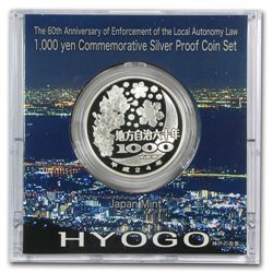 Japan 2012 1 oz Silver 1,000 Yen Proof - Hyogo 24/47 Pr