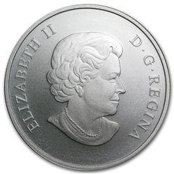 2014 1 oz Silver Canadian $100 - The Grizzly Bear