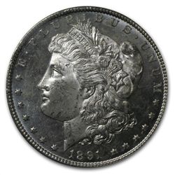 1891-CC Morgan Dollar - MS-63 PL Proof Like PCGS