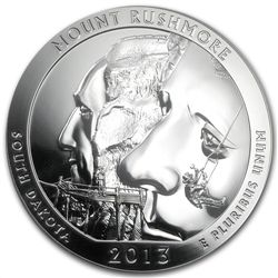 2013 5 oz Silver ATB Mt. Rushmore MS-69 DMPL (FS) PCGS