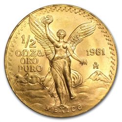 1981 1/2 oz Gold Mexican Libertad (Brilliant Uncirculat