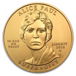 2012-W 1/2 oz Uncirculated Gold Alice Paul (w/Box &amp;