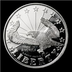 1 oz Liberty Eagle Silver Round .999 Fine