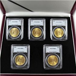 $20 Gold Liberty Double Eagle Date Set - (P Mint) - MS-