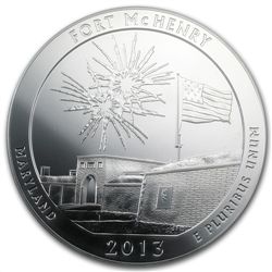 2013 5 oz Silver ATB - Fort McHenry MS-69 PL (FS) PCGS