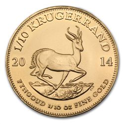 2014 1/10 oz Gold South African Krugerrand