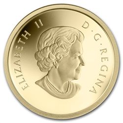 2013 1/25 oz Gold Canadian $0.50 Bald Eagle