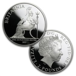 2013 5-coin Silver Britannia Set - Proof (w/box &amp; C