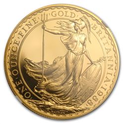 1988 1 oz Proof Gold Britannia PF-70 UCAM NGC - Registr