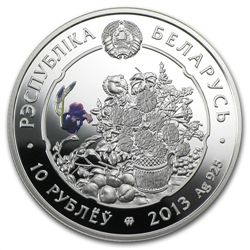 Belarus 2013 Silver Proof Under the Charm of Flowers -