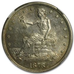 1878-S Trade Dollar MS-62 - NGC FS-801 Doubled Die Reve