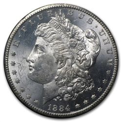 1882-1884-CC Morgan Dollar MS-63 PCGS - GSA Holder