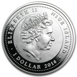 Niue 2014 Silver Proof Man's Best Friends -Dogs - Chihu