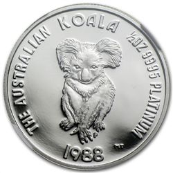 1988 1/2 oz Australian Platinum Koala (PF-70 UCAM NGC)