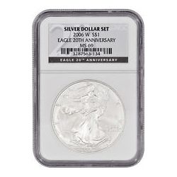 2006-W (Burnished) Silver American Eagle MS-69 NGC