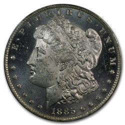 1885-O Morgan Dollar - MS-63 DMPL Deep Mirror Proof Lik