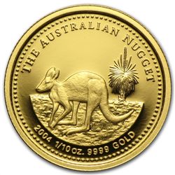 2004 1/10 oz Australian Proof Gold Nugget
