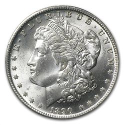1890-O Morgan Dollar - MS-64 PCGS - CAC