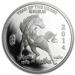 1/2 oz Year of the Horse Silver Round .999 Fine