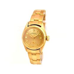 Lady Rolex 18K Yellow Gold Oyster Perpetual Case watch