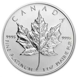 2013 1 oz Canadian Platinum Maple Leaf