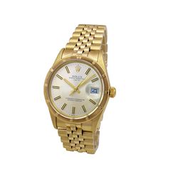 Rolex 14K Yellow Gold Oyster Perpetual Date Watch.