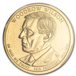 2013-P Woodrow Wilson Position A Presidential Dollar MS