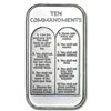 Image 1 : 1 oz Ten Commandments Silver Bar (W/Box &amp; Capsule)