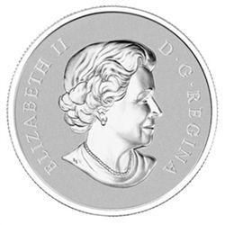 2012 1/2 oz Silver Canadian $10 Maple Leaf Forever (W/