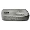 Image 1 : 10 oz Skull &amp; Bones Silver Bar .999 Fine