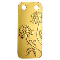 Peony - 1/5 oz Proof Gold Pamp Ingot Pendant