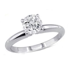 0.25 ct Round cut Diamond Solitaire Ring, G-H, VVS