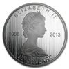 Image 1 : 2013 5 oz Silver Gilded Canadian- 25th Anniv. of the Si
