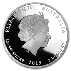 2013 Year of the Snake - 5 oz Proof Silver Coin (Series
