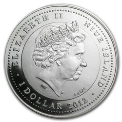 Niue 2012 Proof Silver $1 Happy in Love