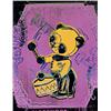 Image 1 : ANDY WARHOL (1928-1987) UNTITLED (PANDA DRUMMER) stamped with Estate and Foundation seals on the ...
