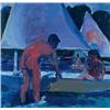 Image 1 : WILLIAM THEOPHILUS BROWN (b. 1919) REGATTA signed and dated "William Brown 63" lower right and ag...
