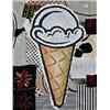 Image 1 : DONALD BAECHLER (b. 1956) CONE (STUDY FOR 29 BURTON STREET) initialed and dated "DB 2001" upper r...