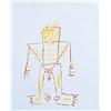 Image 1 : JEAN-MICHEL BASQUIAT (1960-1988) UNTITLED wax crayon on paper 19 7/8 x 15 7/8 in. (50.5 x 40.7 cm...