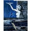Image 1 : RAYMOND PETTIBON (b. 1957) NO TITLE (THE ACCUMULATED SINS ARE MANY...) oil on canvas 60 x 48 in. ...