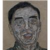 Image 1 : LEON GOLUB (b. 1922) CHOU EN-LAI signed "Golub" lower right acrylic on linen 21 x 19 in. (53.3 x ...