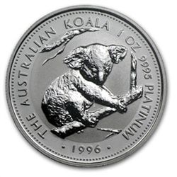 1996 1 oz Australian Platinum Koala