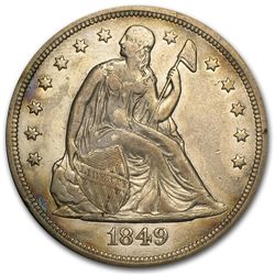1849 Liberty Seated Dollar - Extra Fine