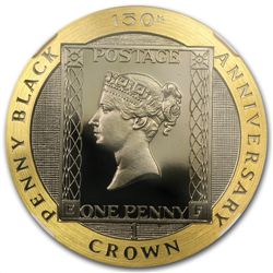 Isle of Man 1990 1 Crown Gold 1 oz - Penny Black (NGC P