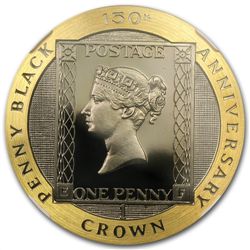 Isle of Man 1990 1 Crown Gold 1 oz - Penny Black (NGC P