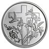 Image 1 : 1 oz Religious Cross Silver Round (w/Gift Box &amp; Cap