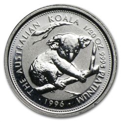 1996 1/20 oz Australian Platinum Koala