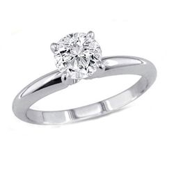 0.50 ct Round cut Diamond Solitaire Ring, G-H, SI2