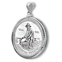 1 oz Silver Engelhard Prospector Pendant (Diamond-Screw