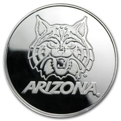 1 oz University of Arizona Silver Round .999 Fine